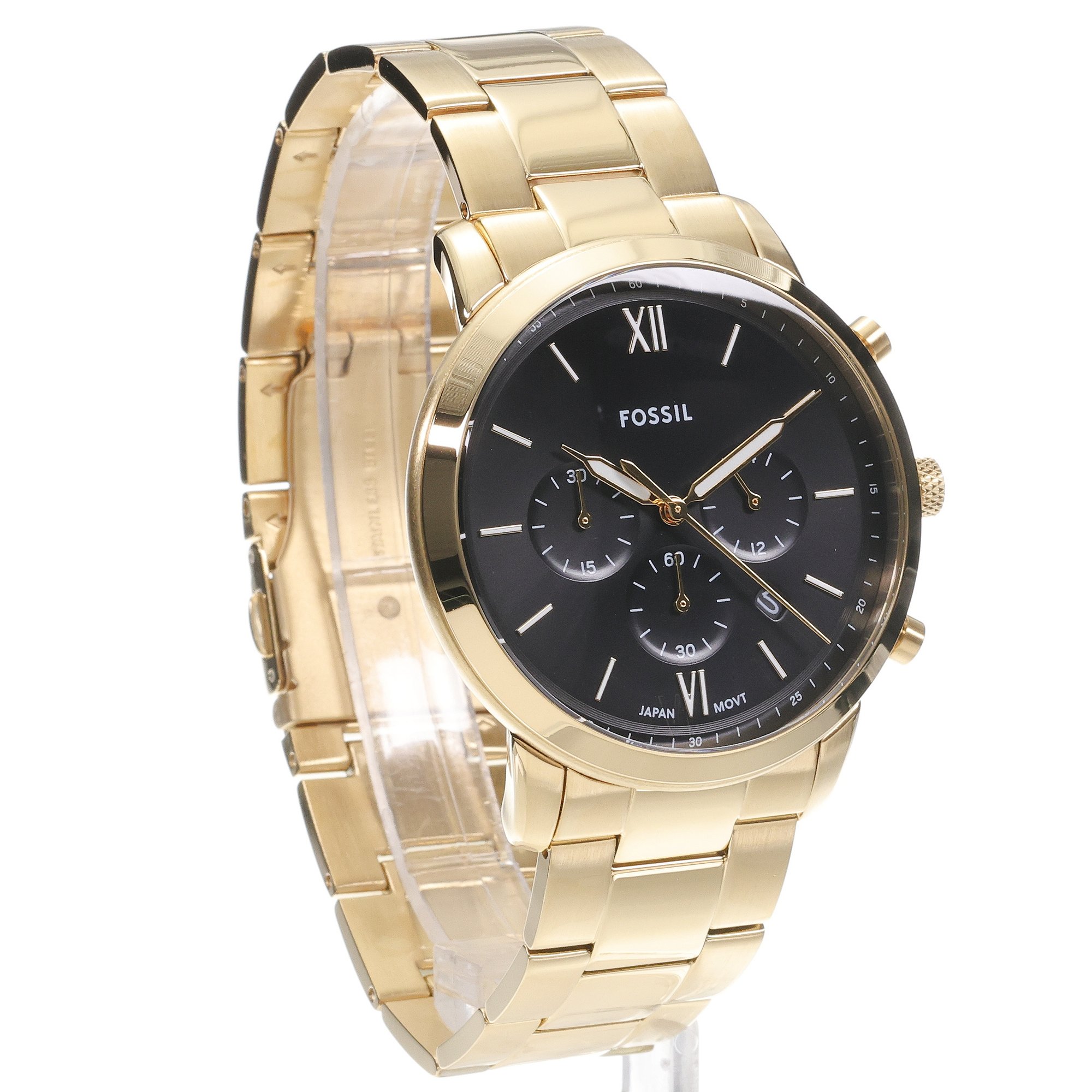Fossil FS6093 zegarek złoty klasyczny Neutra bransoleta - miniatura 3