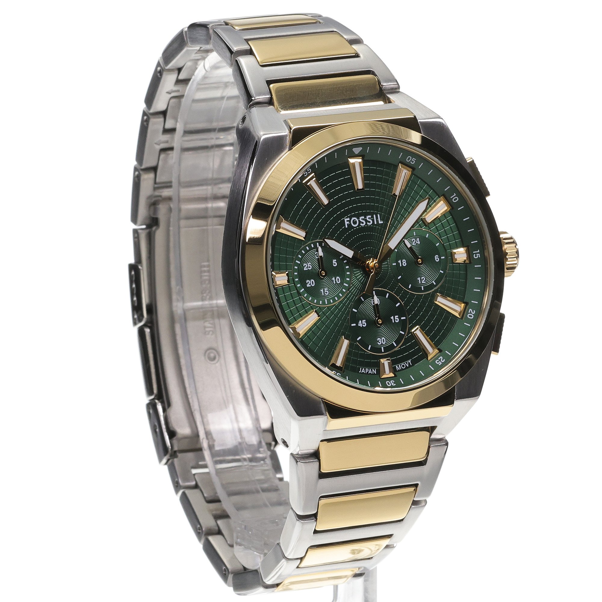 Fossil FS6106 zegarek srebrny sportowy Everett bransoleta