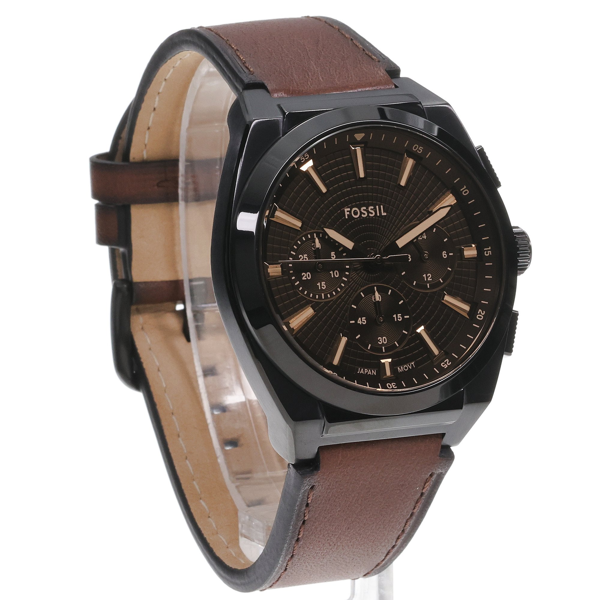 Fossil FS6108 zegarek czarny sportowy Everett pasek - miniatura 3