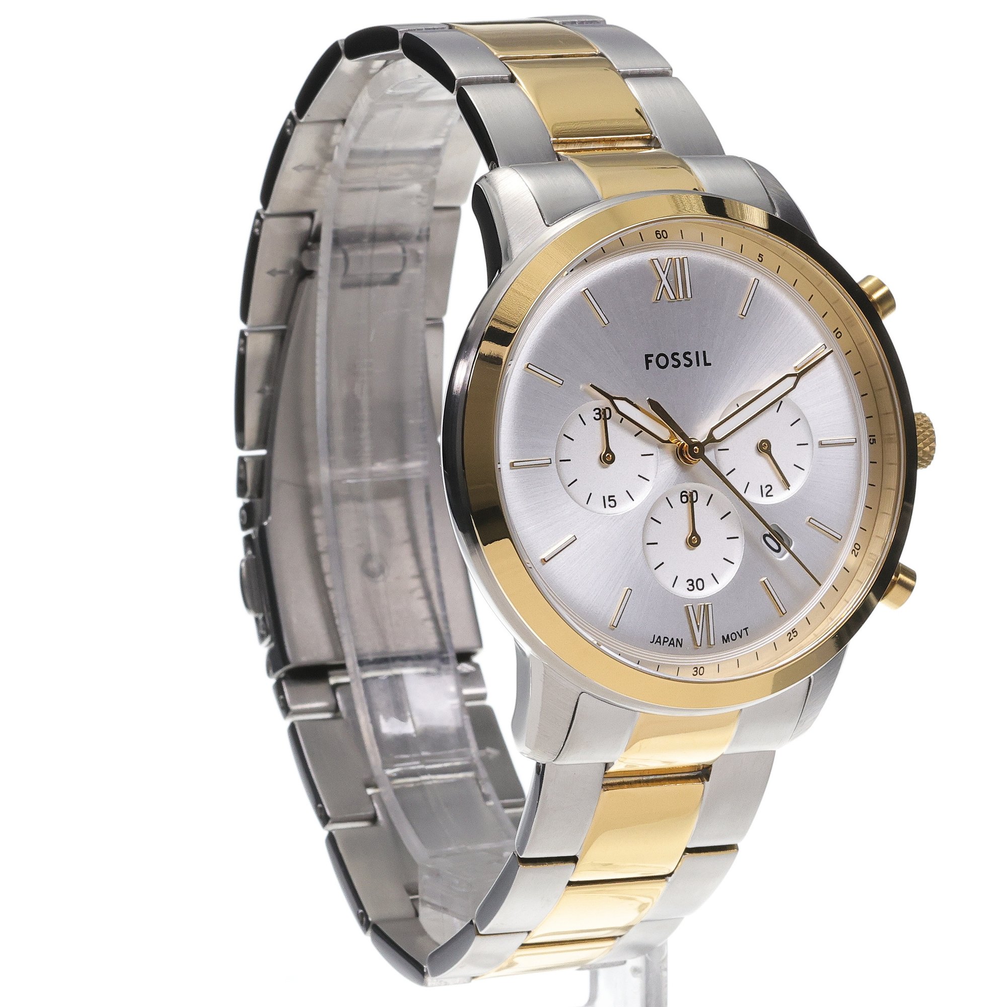 Fossil FS6112 zegarek srebrny klasyczny Neutra bransoleta