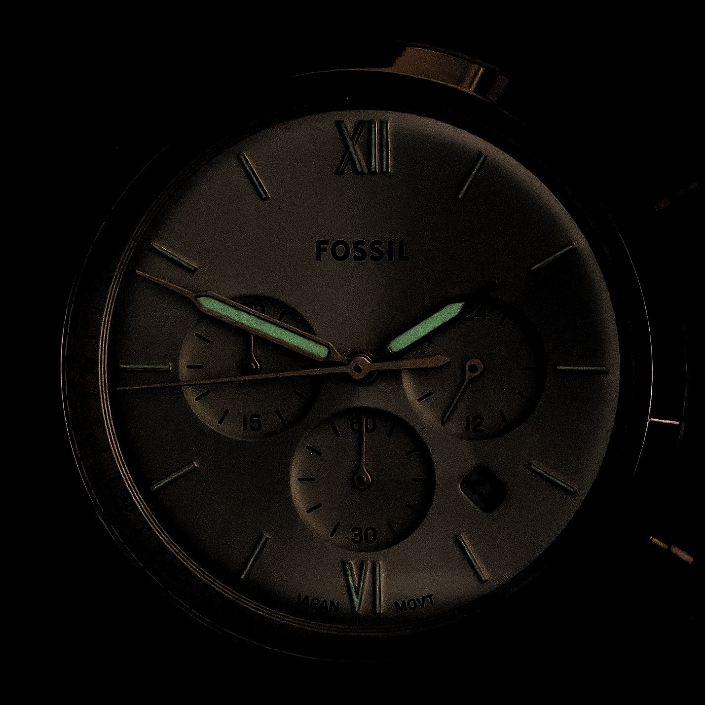 Fossil FS6113 Neutra Chronograph Brown Leather Strap 44mm Neutra klasyczny zegarek złoty