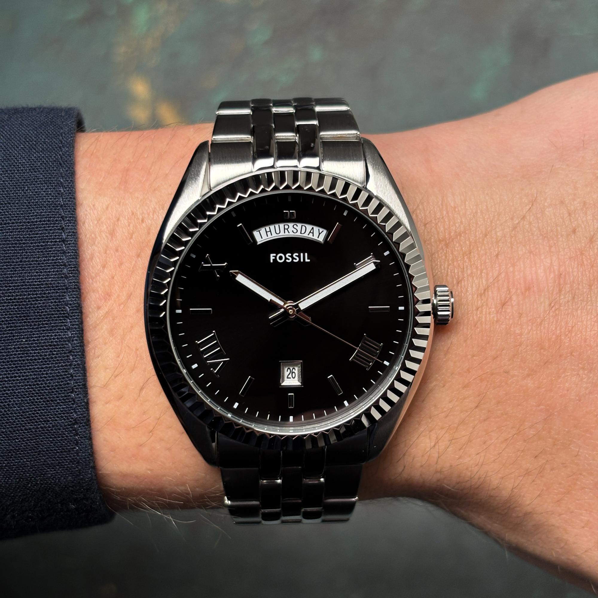Fossil FS6139 zegarek męski klasyczny Męskie bransoleta