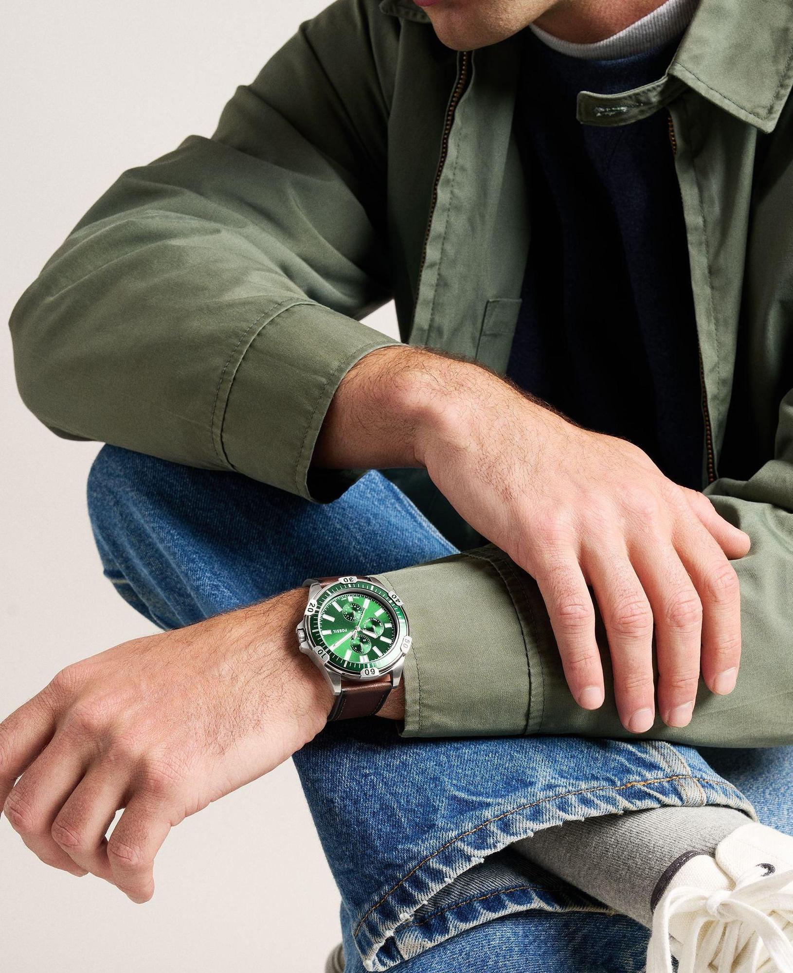 Fossil FS6147 zegarek męski luksusowy Fossil pasek