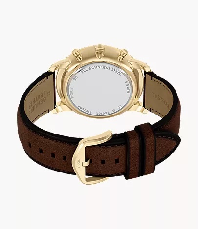 Fossil FS6162 zegarek złoty klasyczny Męskie pasek - miniatura 9