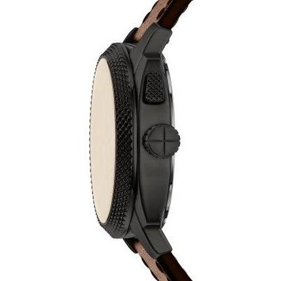 Fossil FS6165 zegarek czarny fashion-modowy Męskie pasek