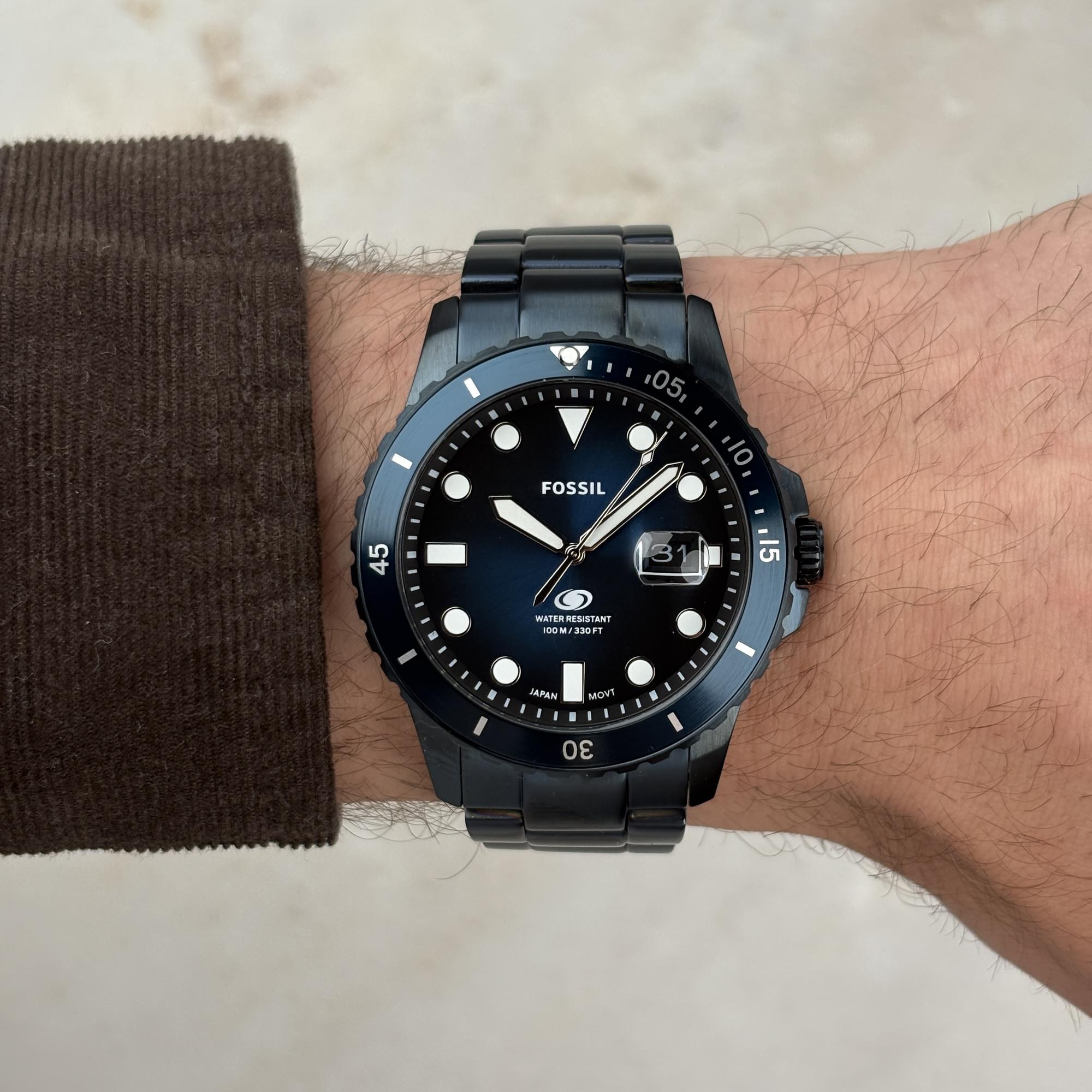Fossil FS6166 zegarek męski Męskie niebieski - miniatura 11