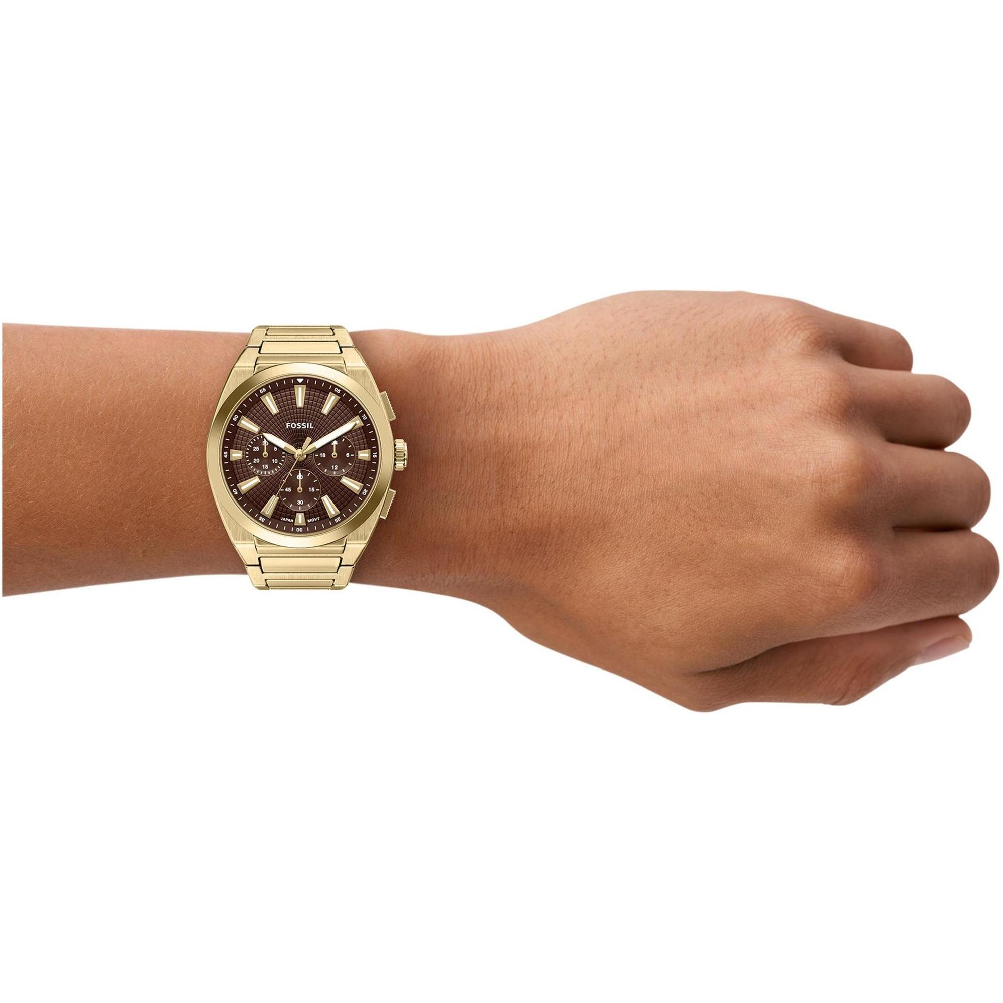 Fossil FS6184 Męskie Everett Chronograph zegarek męski fashion-modowy mineralne - miniatura 7