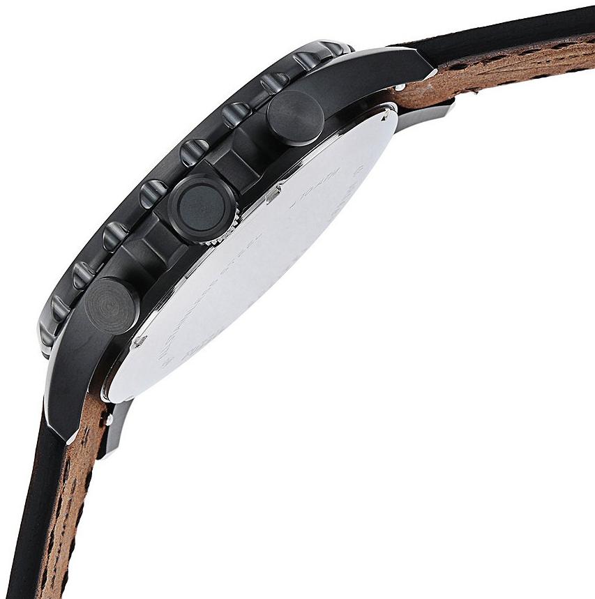 Fossil JR1487 Trend NATE Brown Leather Strap 50mm zegarek męski fashion-modowy mineralne - miniatura 5
