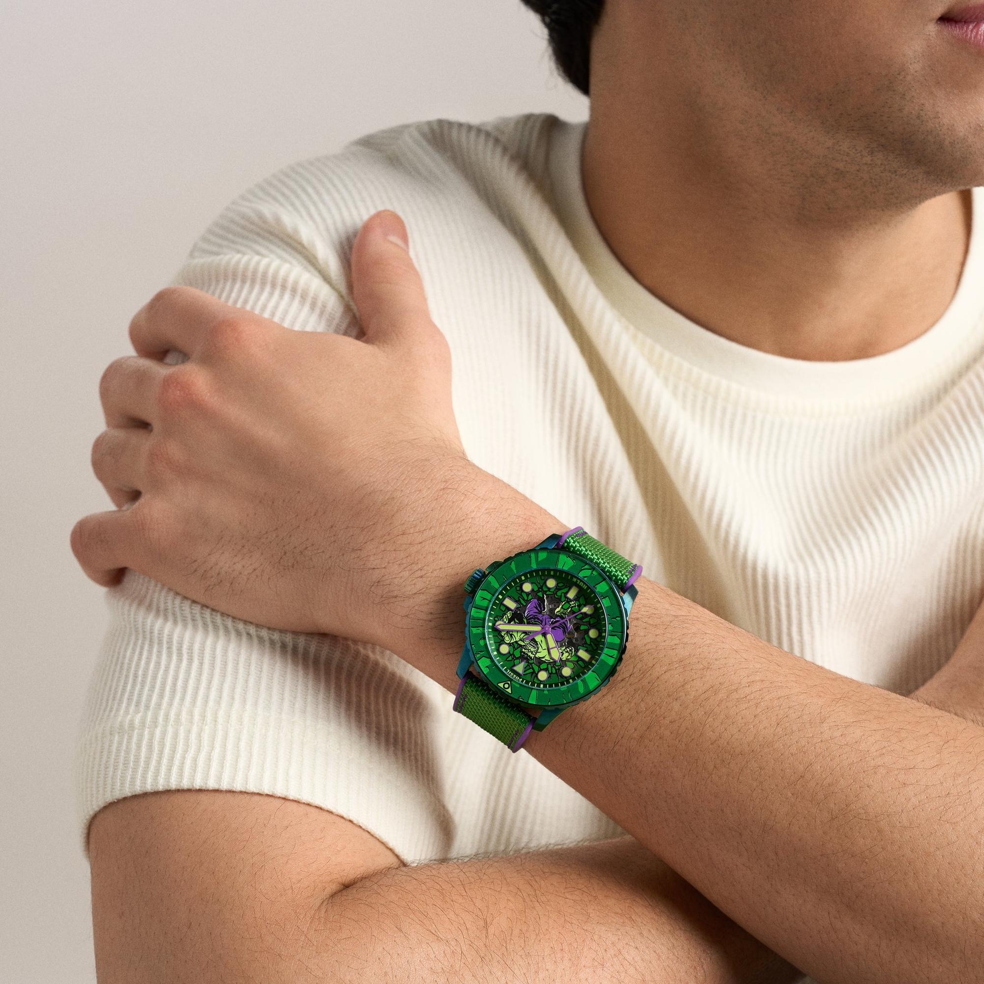 Marvel x Fossil Limited-Edition Incredible Hulk Automatic Fossil LE1246SET - hover