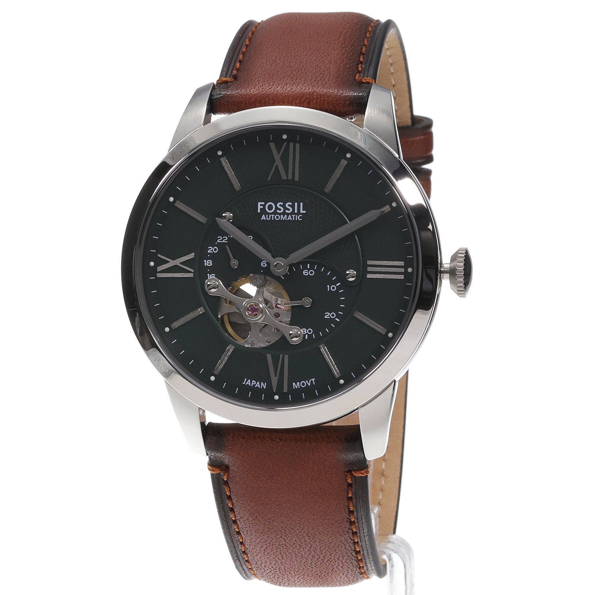 Fossil ME3265 Męskie Black Leather Strap 44mm zegarek męski elegancki mineralne - miniatura 2