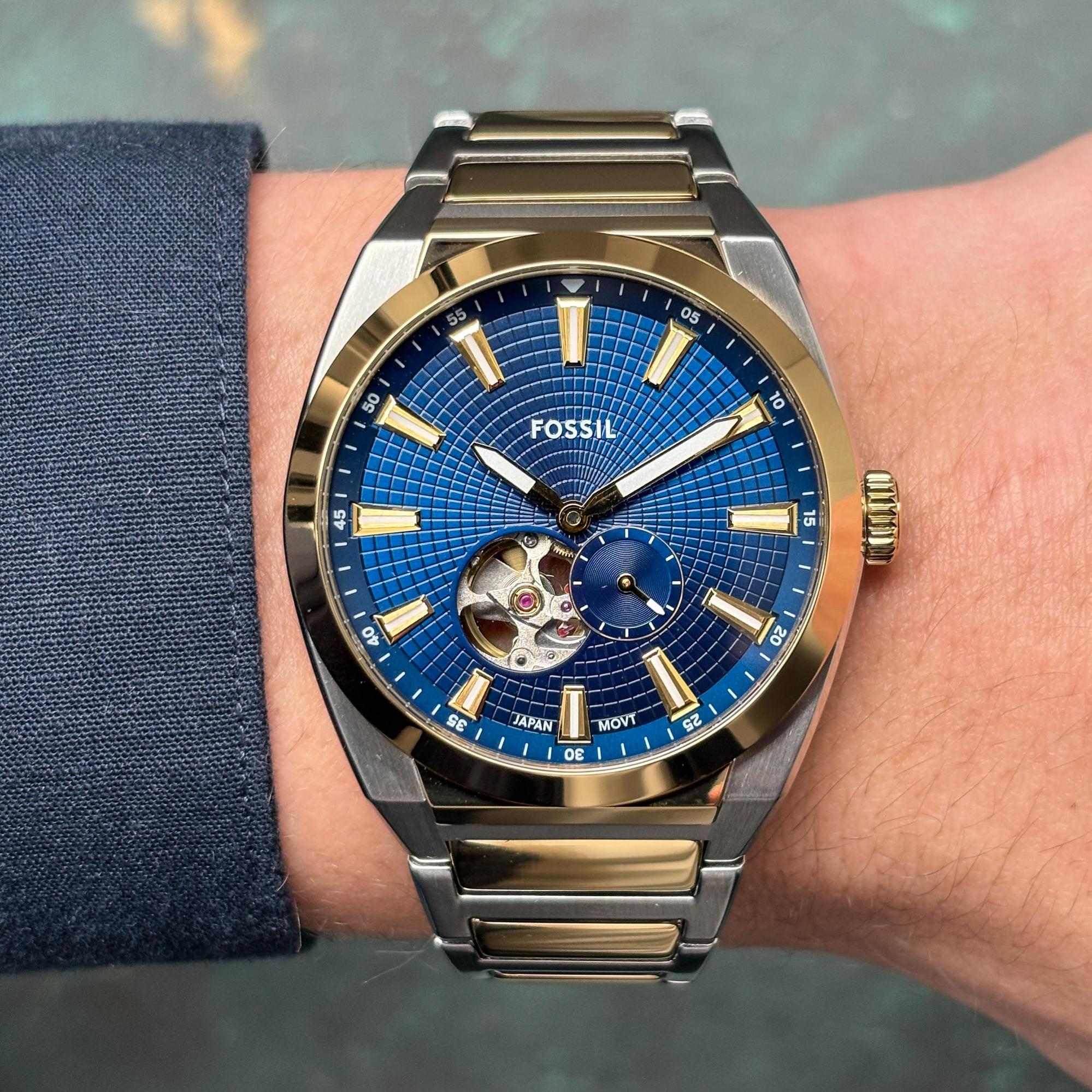 Fossil ME3275 zegarek srebrny klasyczny Męskie bransoleta - miniatura 9