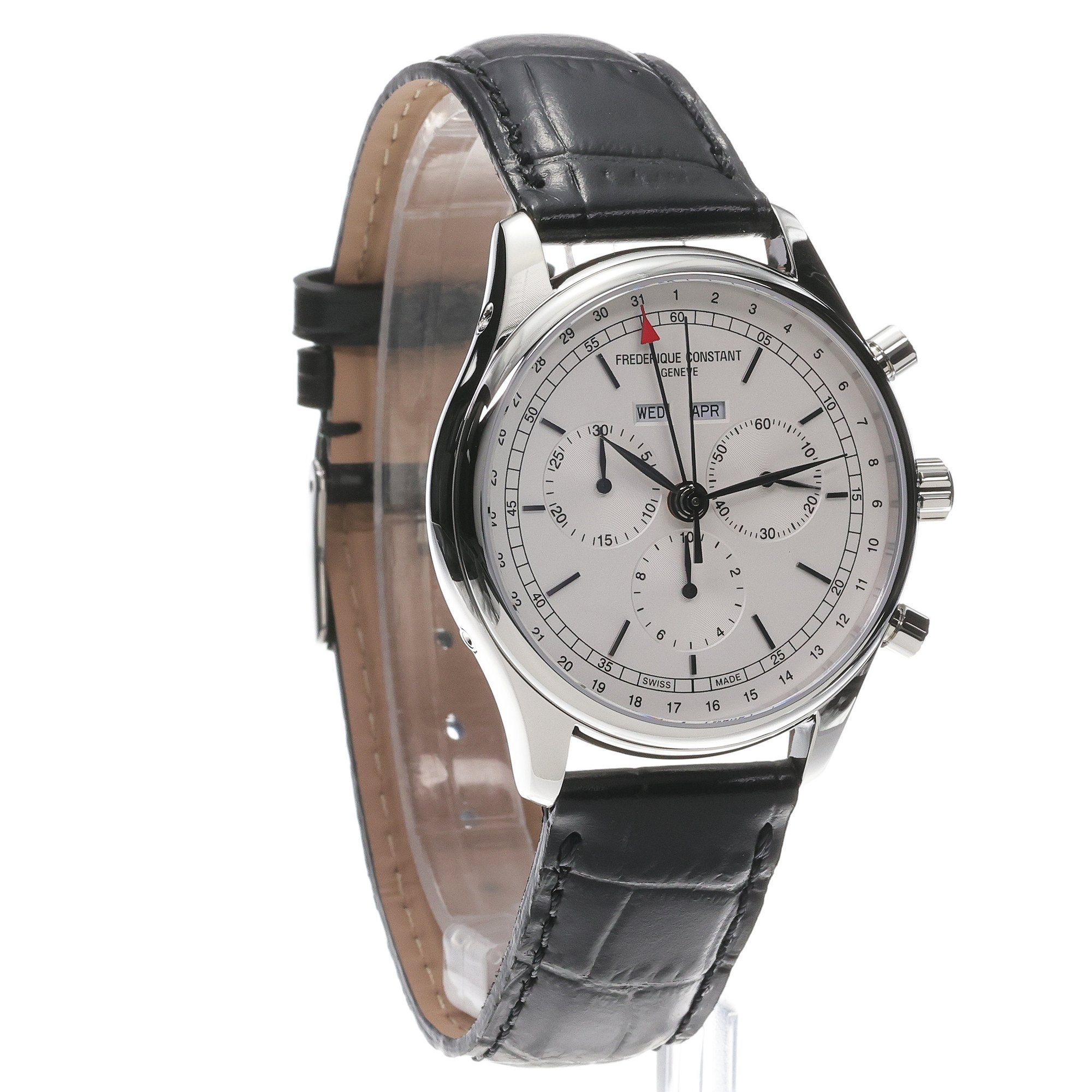 Frederique Constant FC-296SW5B6 CLASSICS QUARTZ CHRONOGRAPH TRIPLE CALENDAR zegarek elegancki Classics