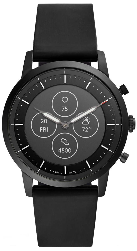 Fossil FTW7010 Hybrid Smartwatch 
Hybrid Smartwatch HR Collider Black Silicone