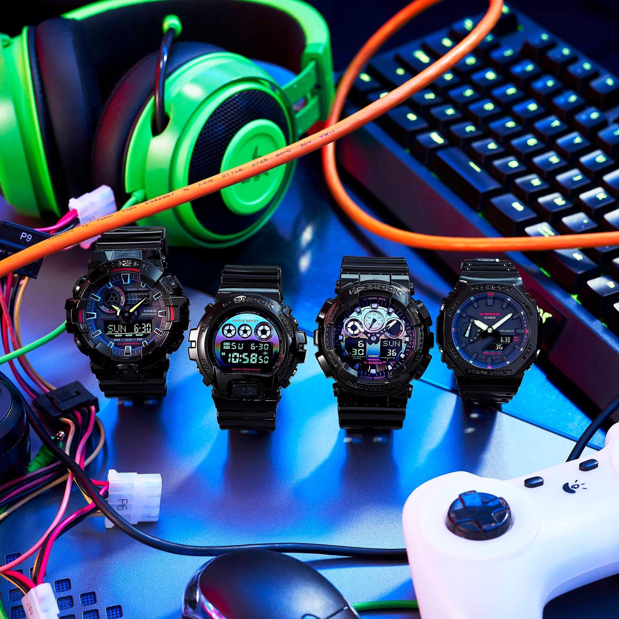 G-SHOCK DW-6900RGB-1ER G-SHOCK G-SHOCK VIRTUAL RAINBOW zegarek męski sportowy mineralne