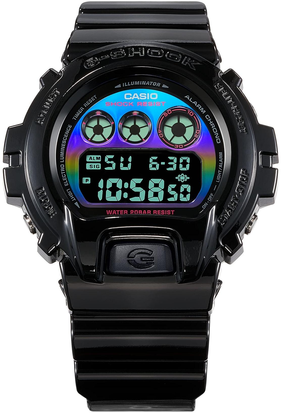 G-SHOCK DW-6900RGB-1ER męski zegarek G-SHOCK pasek