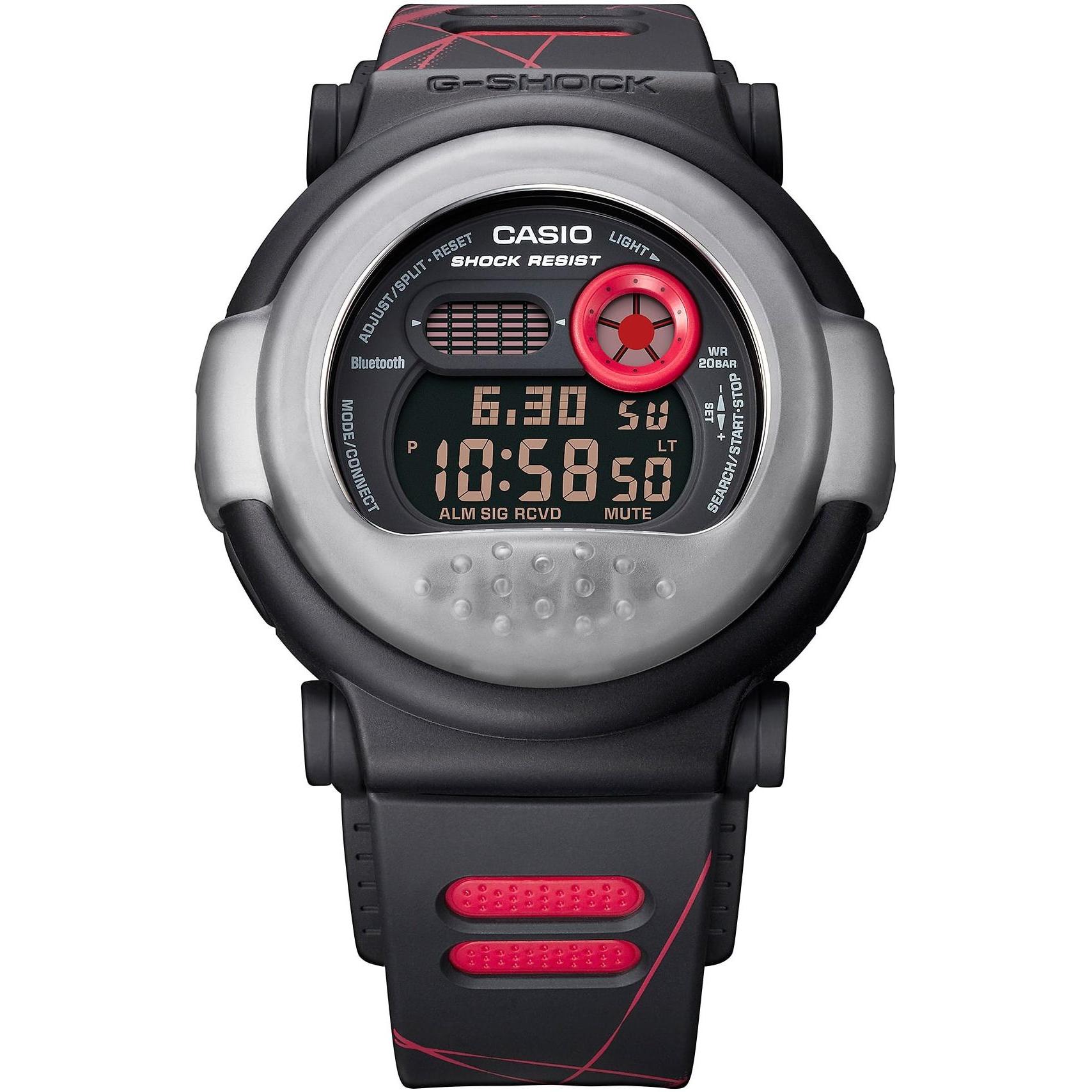 G-SHOCK G-B001MVA-1ER zegarek szary sportowy G-SHOCK pasek