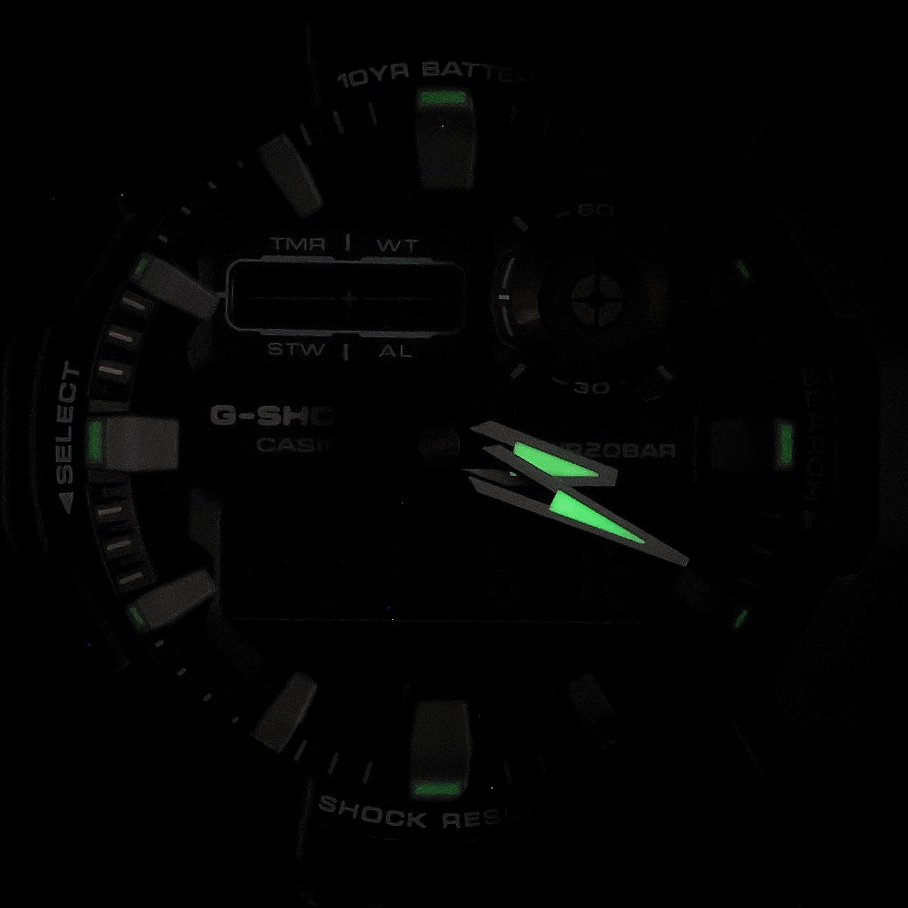 G-SHOCK GA-010-1A1ER G-SHOCK sportowy zegarek czarny - miniatura 5