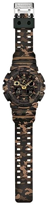 G-SHOCK GA-100CM-5AER CAMOUFLAGE G-SHOCK Style sportowy zegarek zielony