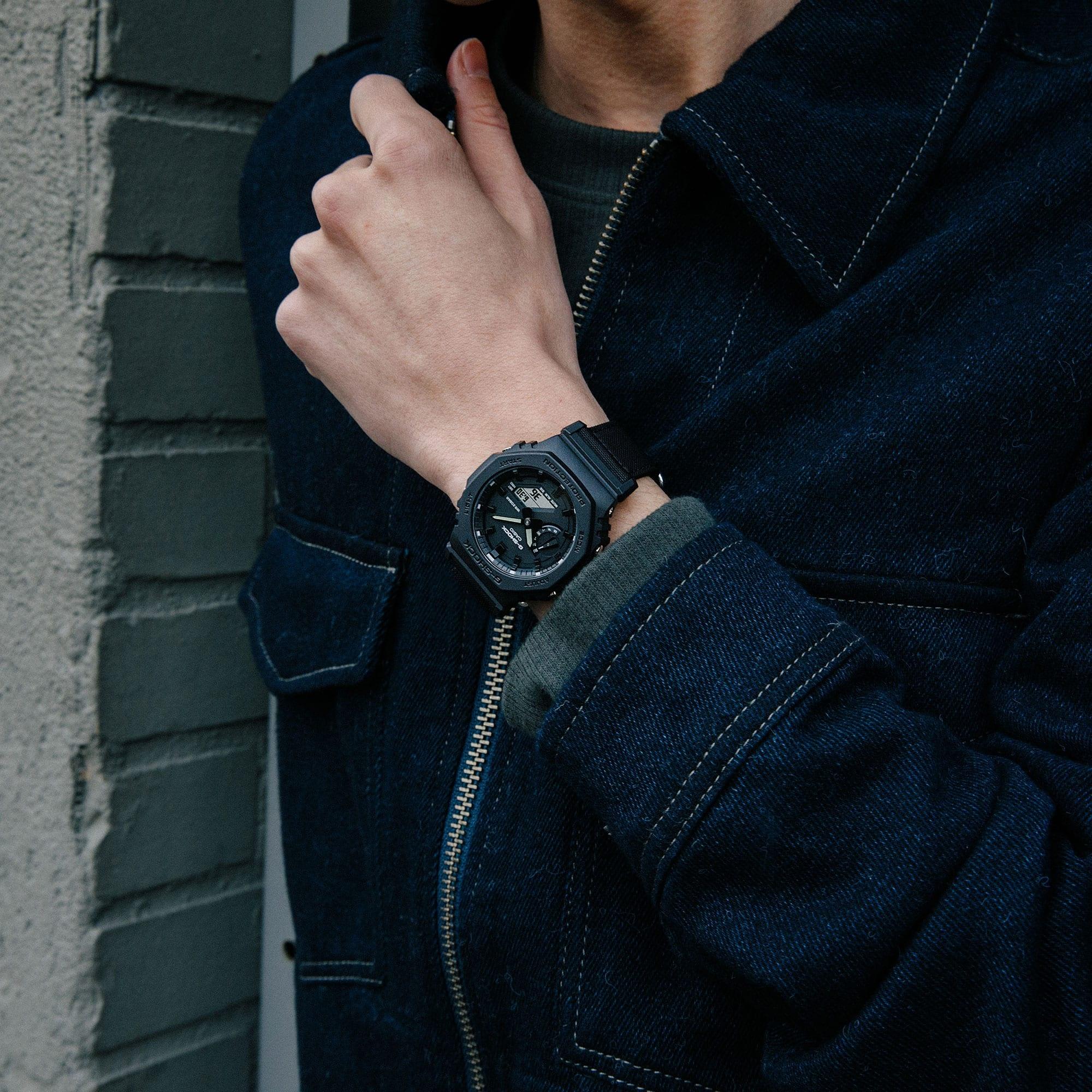 G-SHOCK GA-2100BCE-1AER UTILITY BLACK zegarek sportowy G-SHOCK Original - miniatura 5