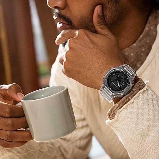 G-SHOCK GA-2100SKE-7AER zegarek męski G-SHOCK Original bezbarwny - miniatura 11
