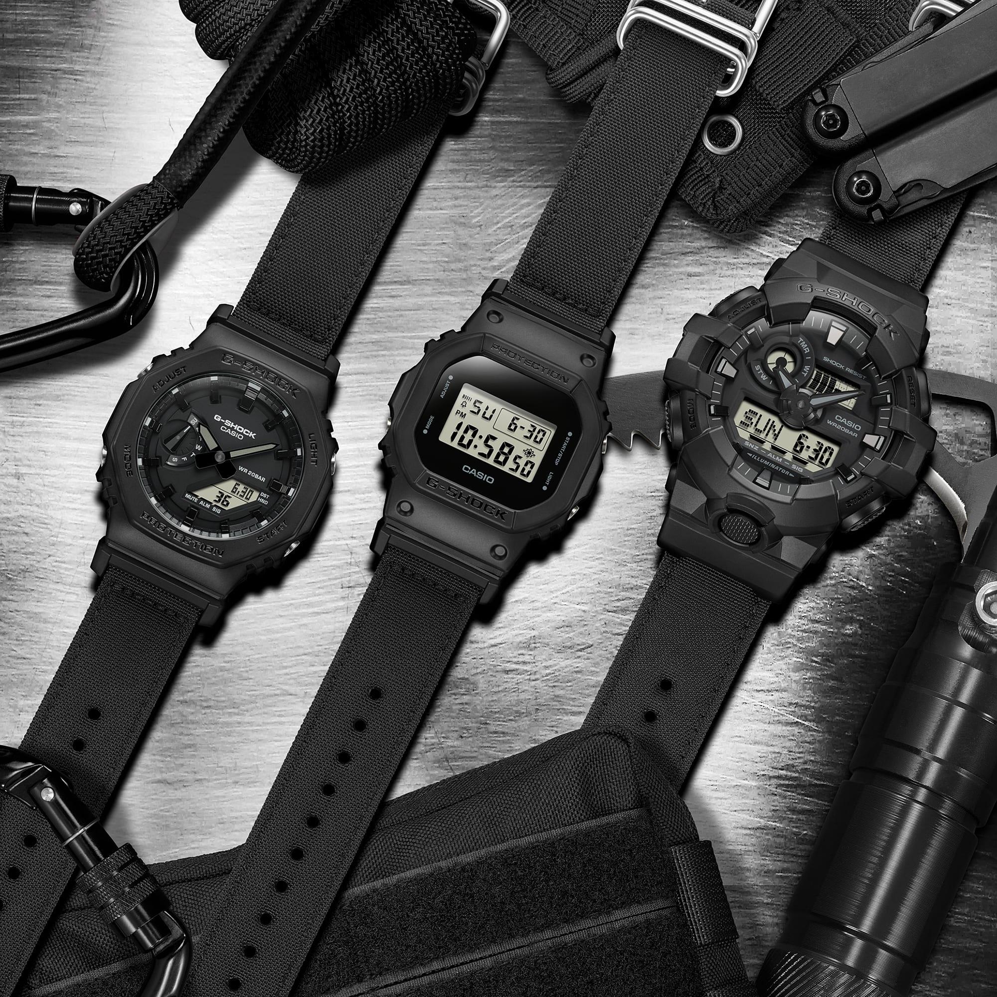 G-SHOCK GA-700BCE-1AER G-SHOCK Original UTILITY BLACK zegarek męski sportowy mineralne