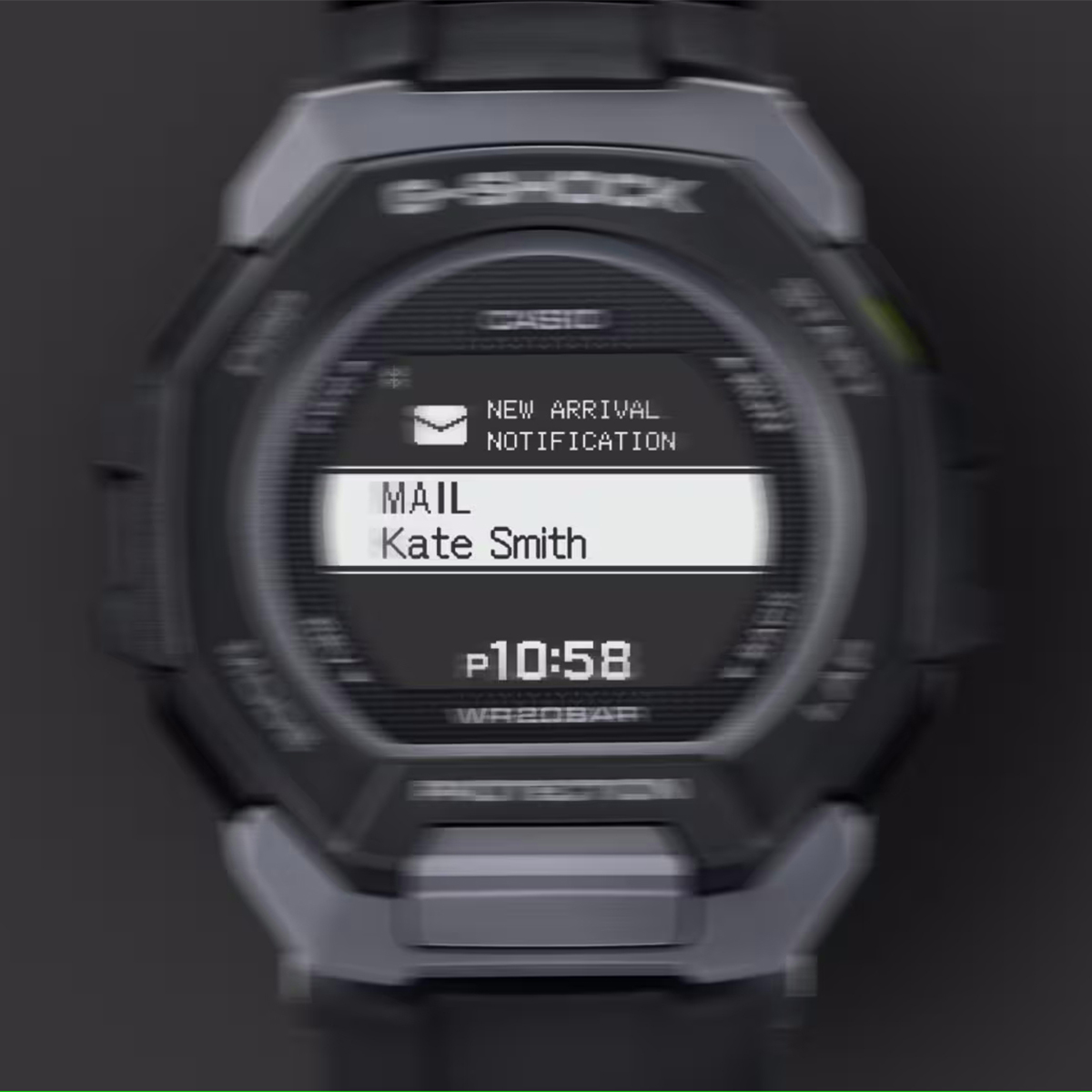 G-SHOCK GBD-300-1ER zegarek męski G-SHOCK G-SQUAD szary