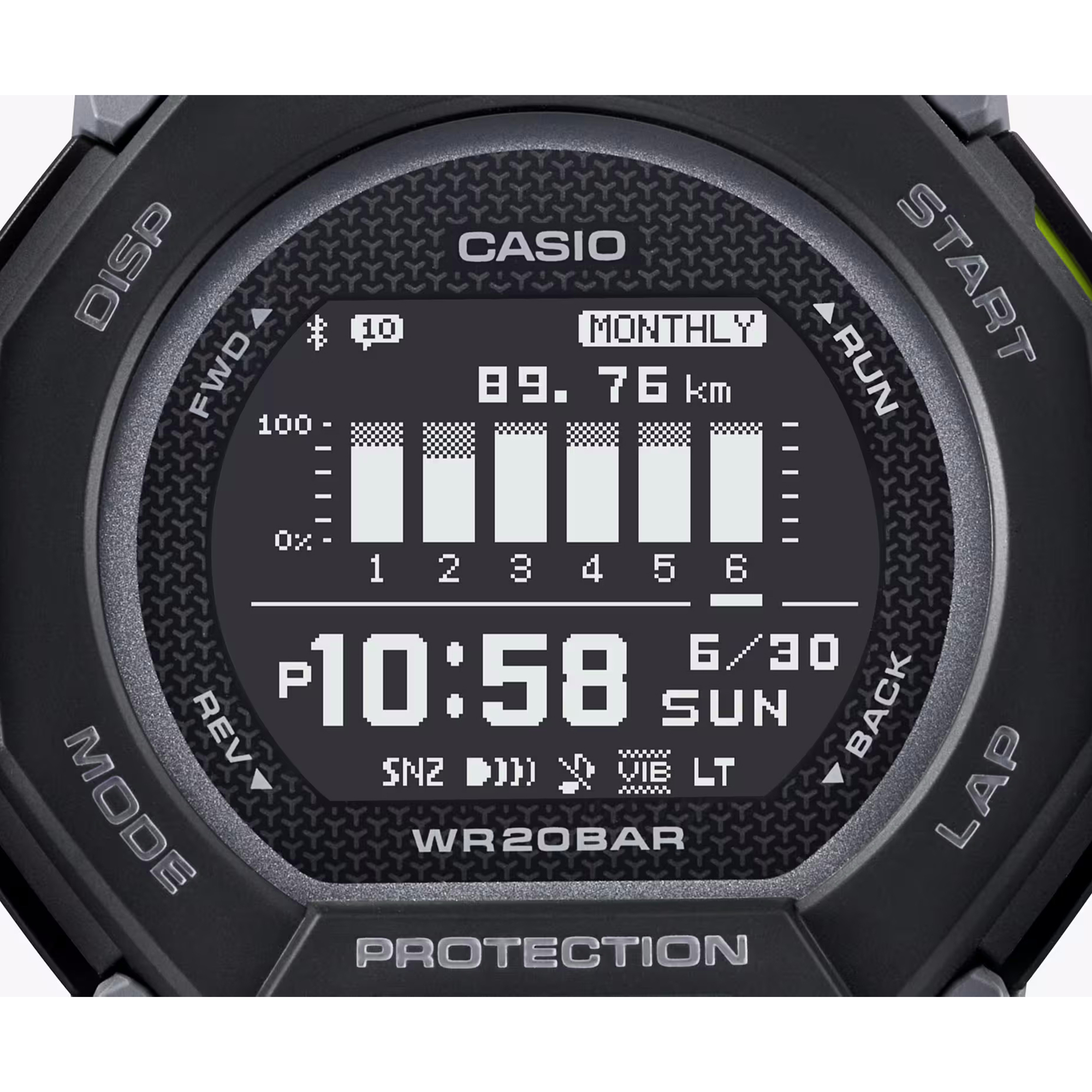 G-SHOCK GBD-300-1ER zegarek szary sportowy G-SHOCK G-SQUAD pasek