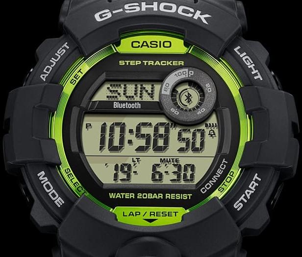 G-SHOCK GBD-800-8ER G-SQUAD G-SHOCK G-SQUAD sportowy zegarek szary