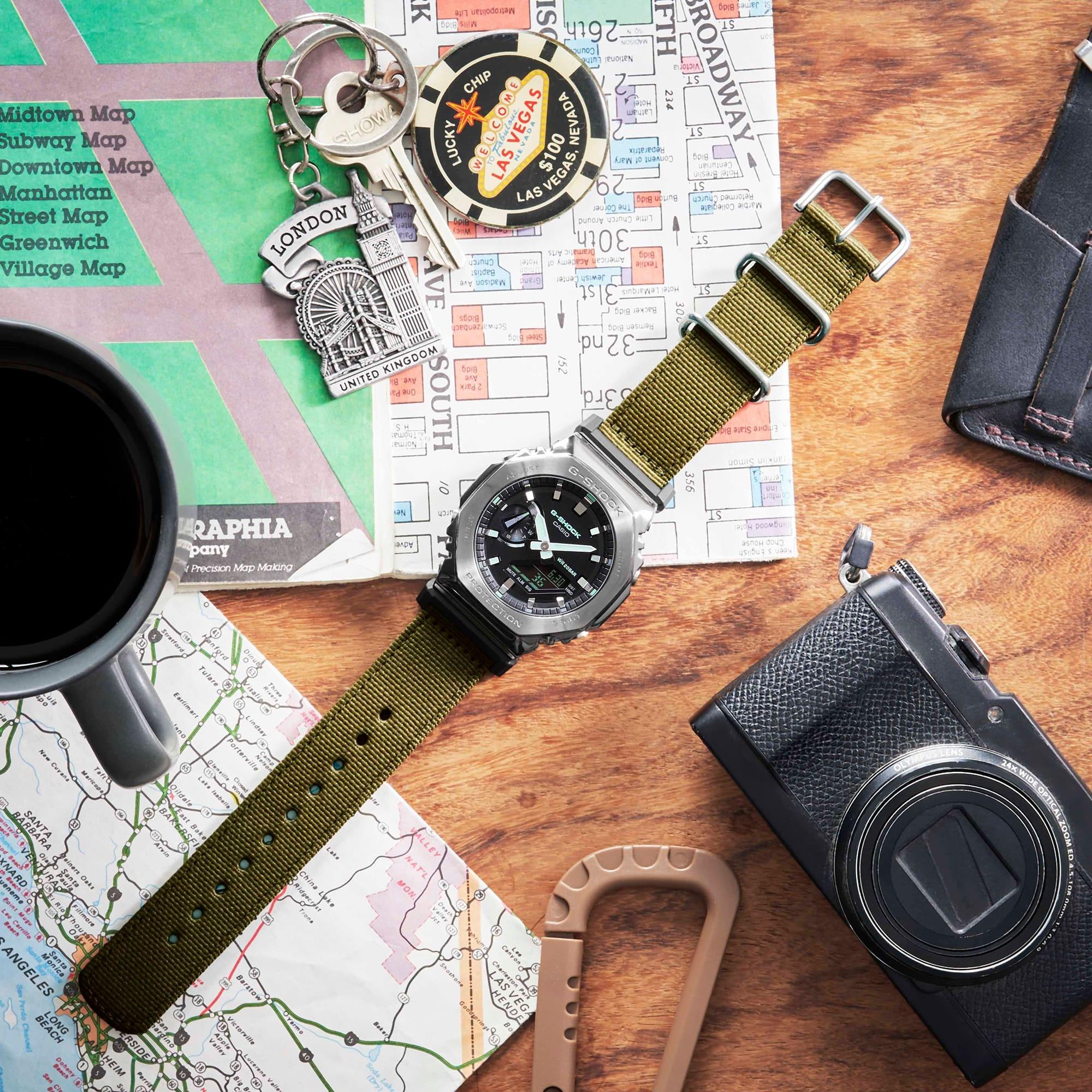 G-SHOCK GM-2100CB-3AER G-SHOCK Original sportowy zegarek szary