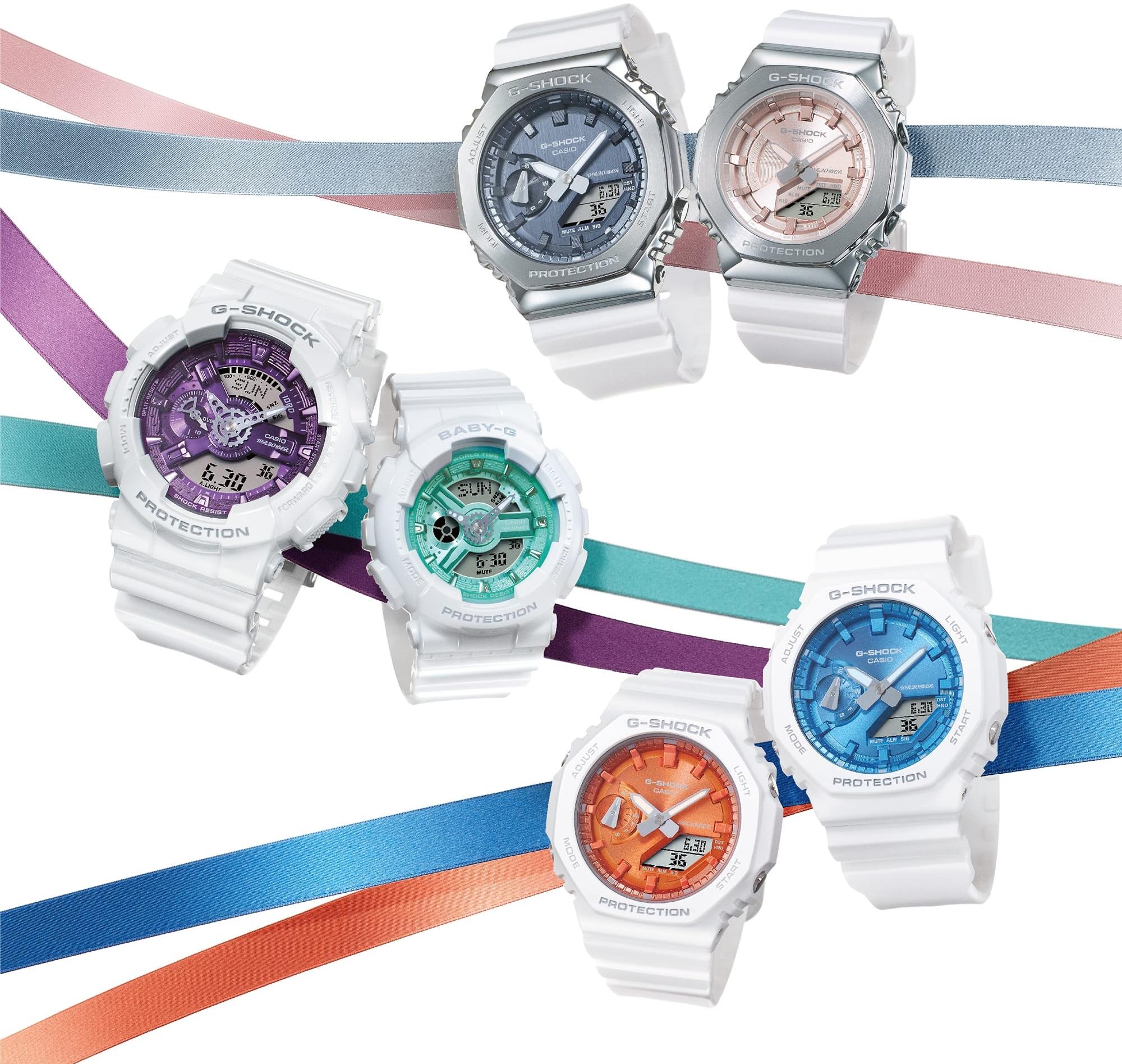 G-SHOCK GM-2100WS-7AER zegarek srebrny sportowy G-SHOCK Original pasek - miniatura 4