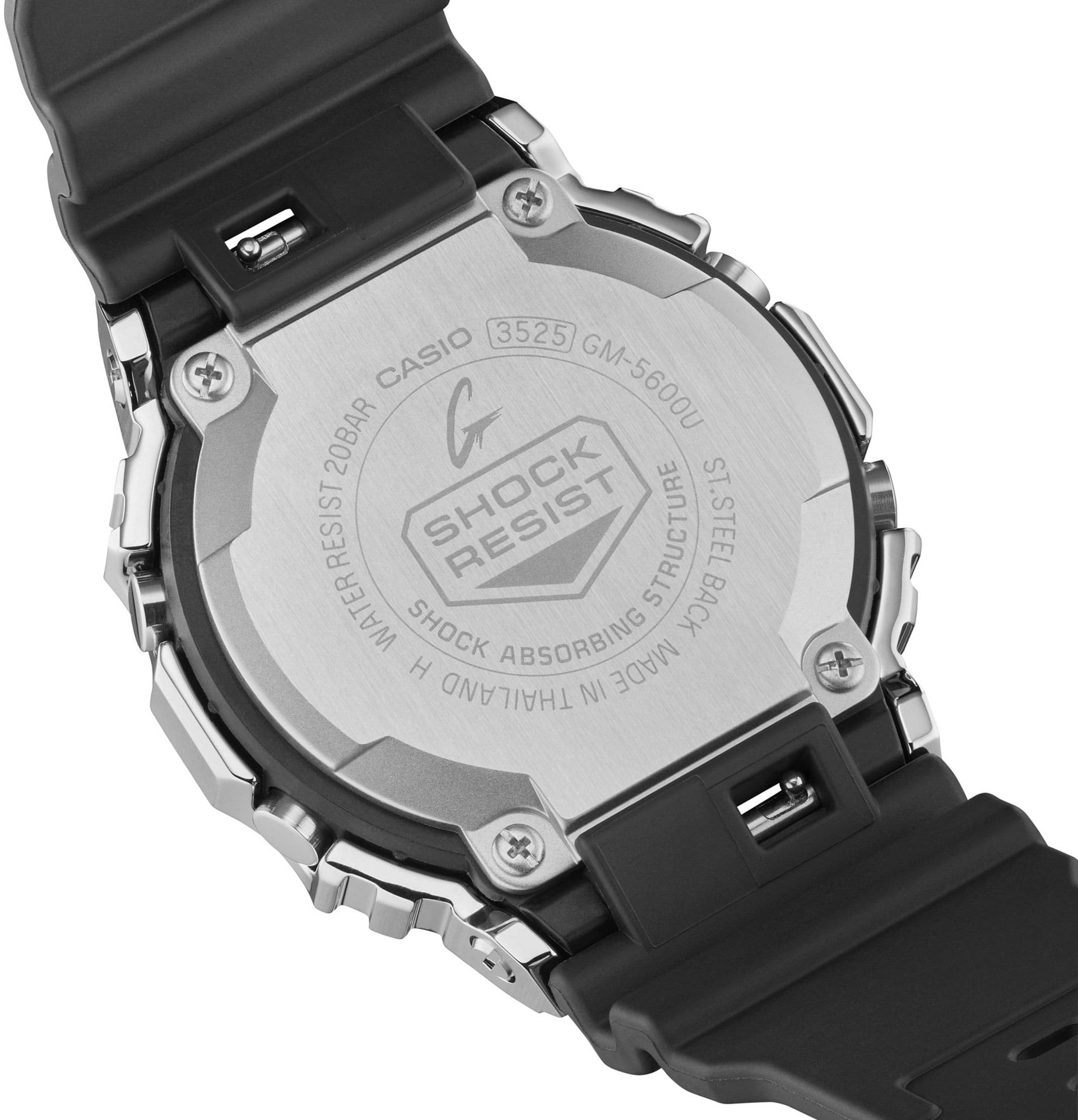 G-SHOCK GM-5600U-1ER zegarek srebrny sportowy G-SHOCK Original pasek