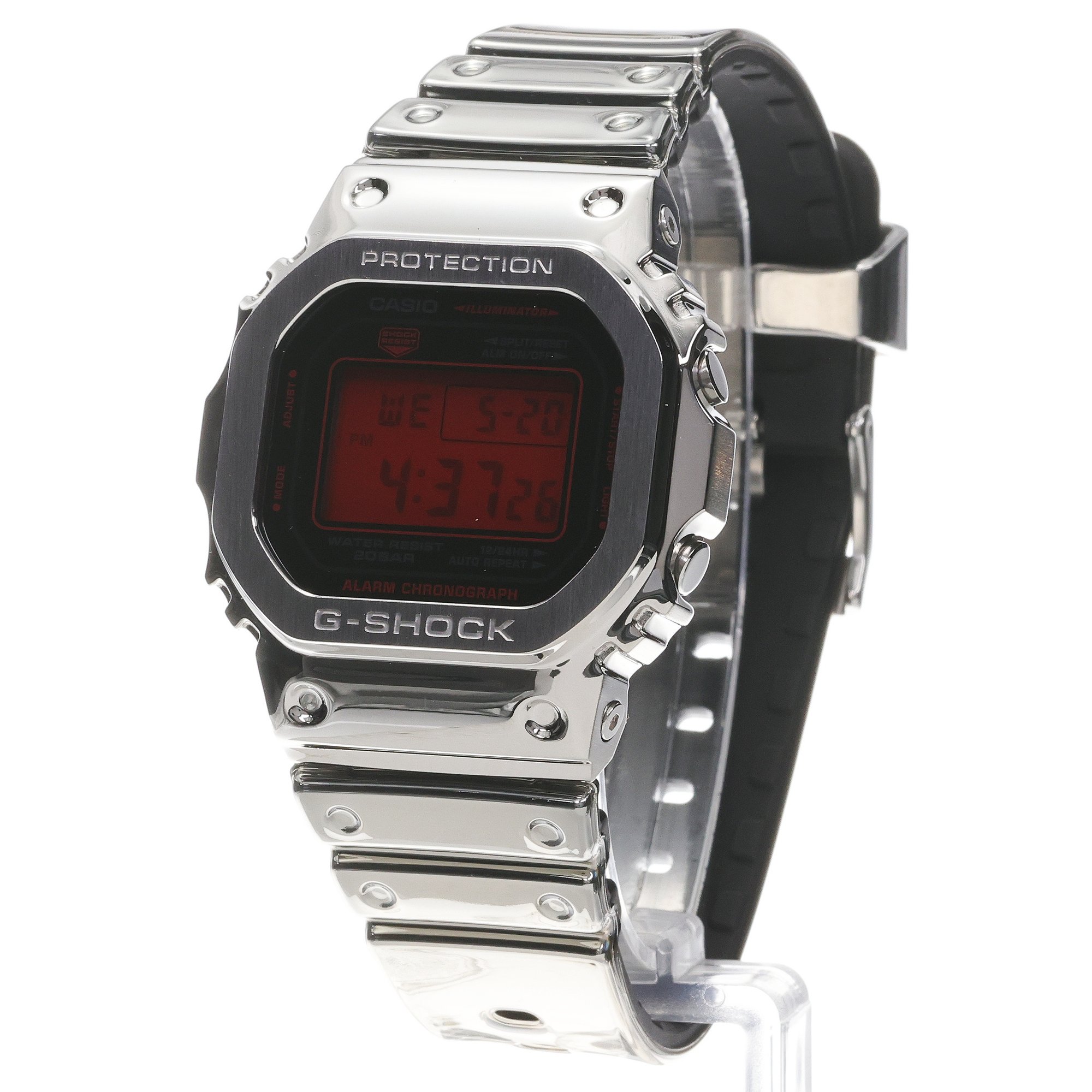 G-SHOCK GM-5600YRA-8ER FINE METALLIC SERIES G-SHOCK G-STEEL retro zegarek srebrny - miniatura 2