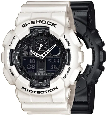 G-SHOCK SET GA-100-1A1ER + BEZEL 10395292 + PASEK 10395227 G-SHOCK Original - zdjęcie 1
