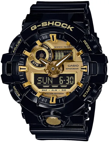 G-Shock GA-710GB-1AER G-SHOCK Style NO COMPLY BLACK AND GOLD