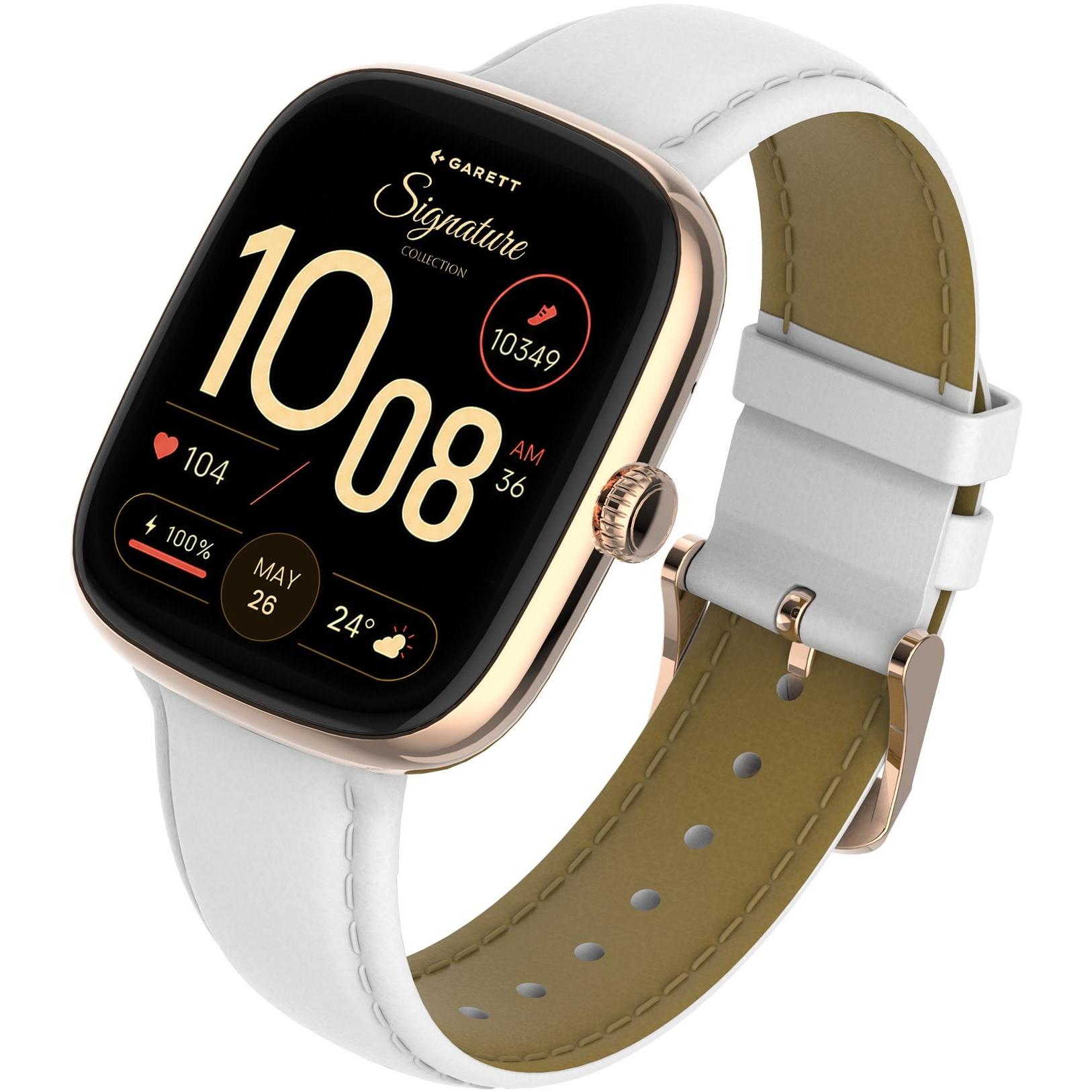 Garett 5904238485033 Damskie Smartwatch Garett Signature Flow Złoty Mesh bransoleta - miniatura 8