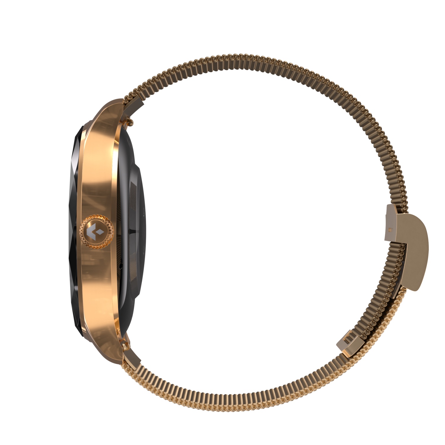 Garett 5904238486115 Smartwatch Garett Viva Różowe Złoto Stalowy + Pasek Smartwatch sportowy zegarek różowe złoto