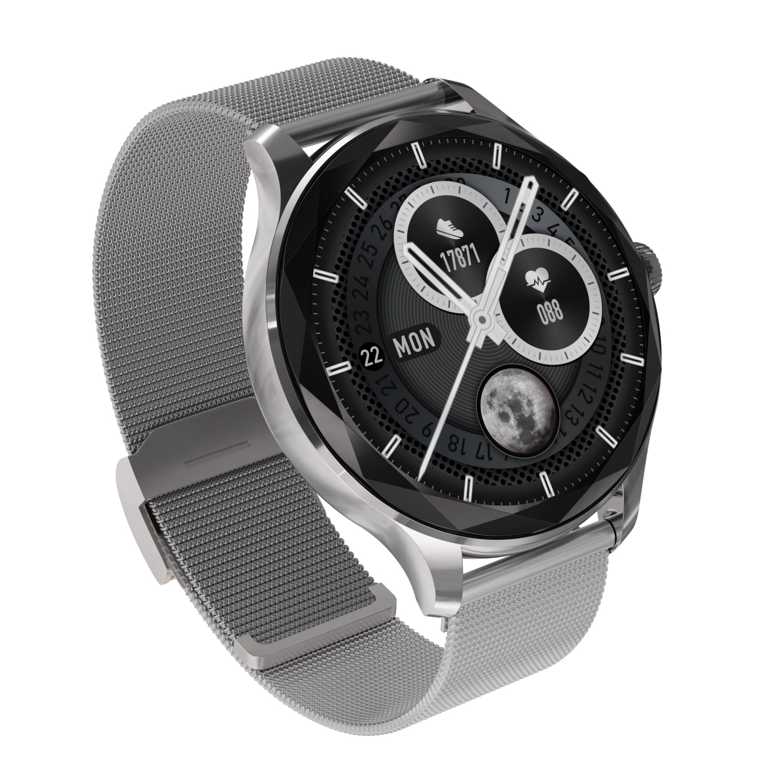 Garett 5904238486122 zegarek damski Smartwatch srebrny