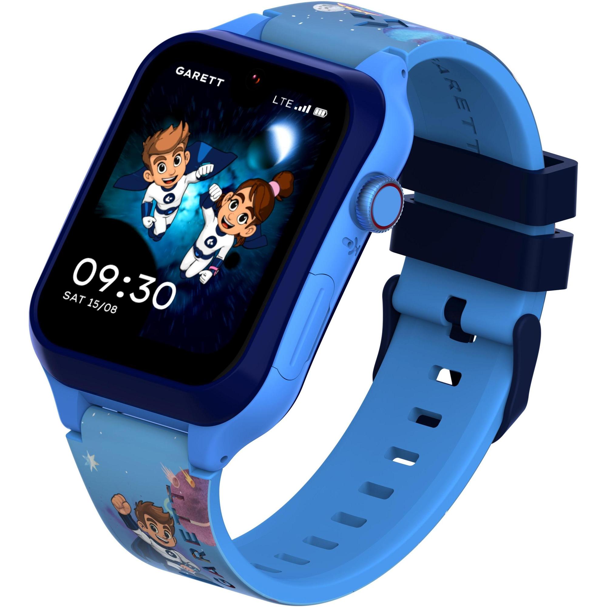 Garett 5904238487341-PAY Smartwatch Garett Kids Essa 2 AI 4G Niebieski + zestaw z Paskiem Garett Pay i Obudową zegarek Dla dzieci