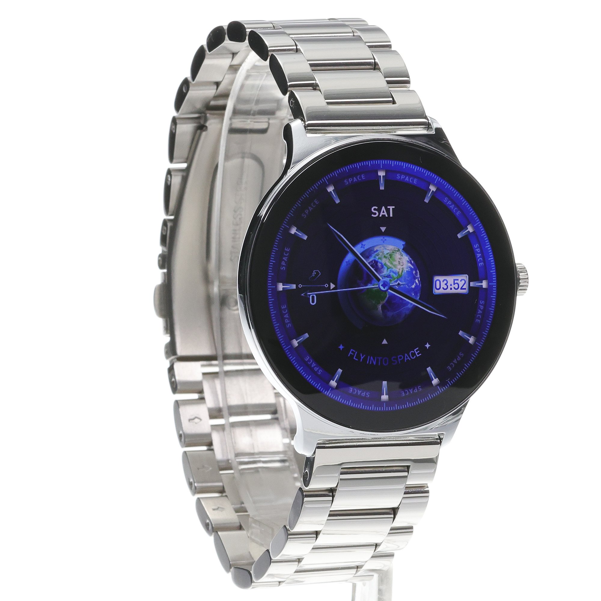 Garett 5904238487563 Garett Smartwatch Garett Quantum Glow Srebrny bransoleta
