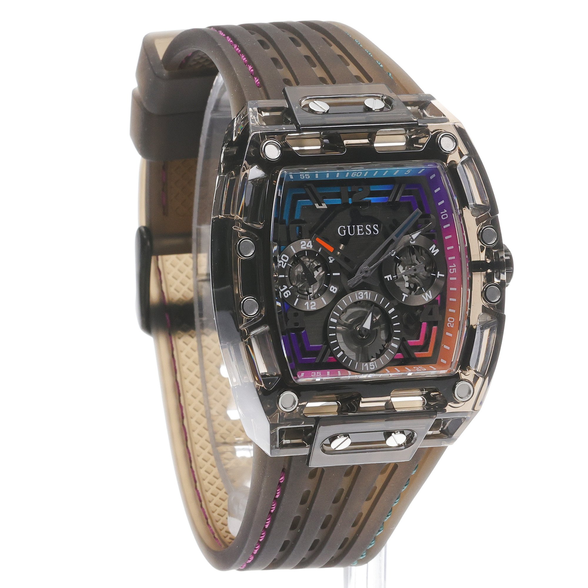 Guess GW0499G14 Phoenix Męskie fashion-modowy zegarek czarny - miniatura 3