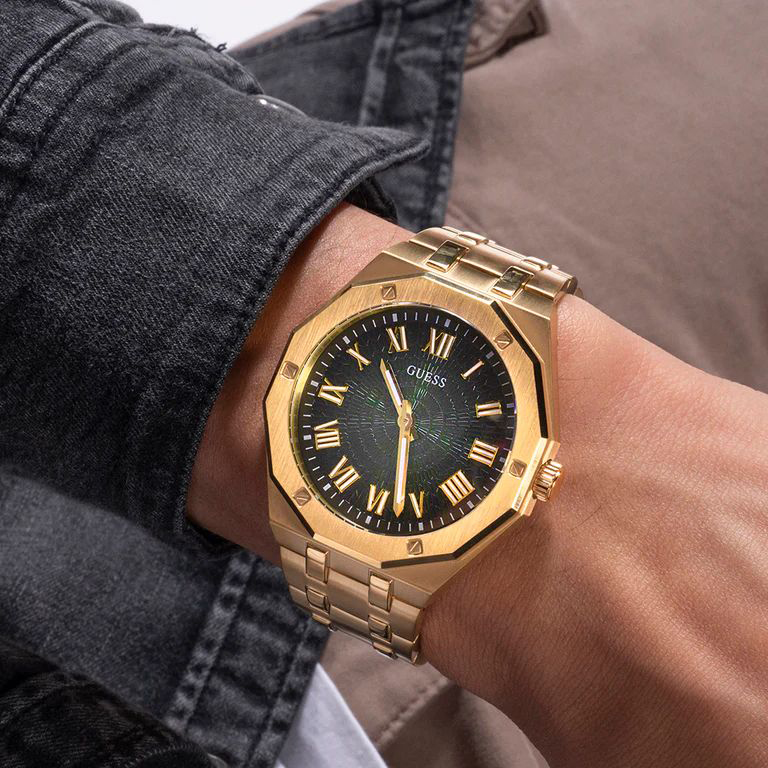 Guess GW0575G2 zegarek złoty klasyczny Męskie bransoleta