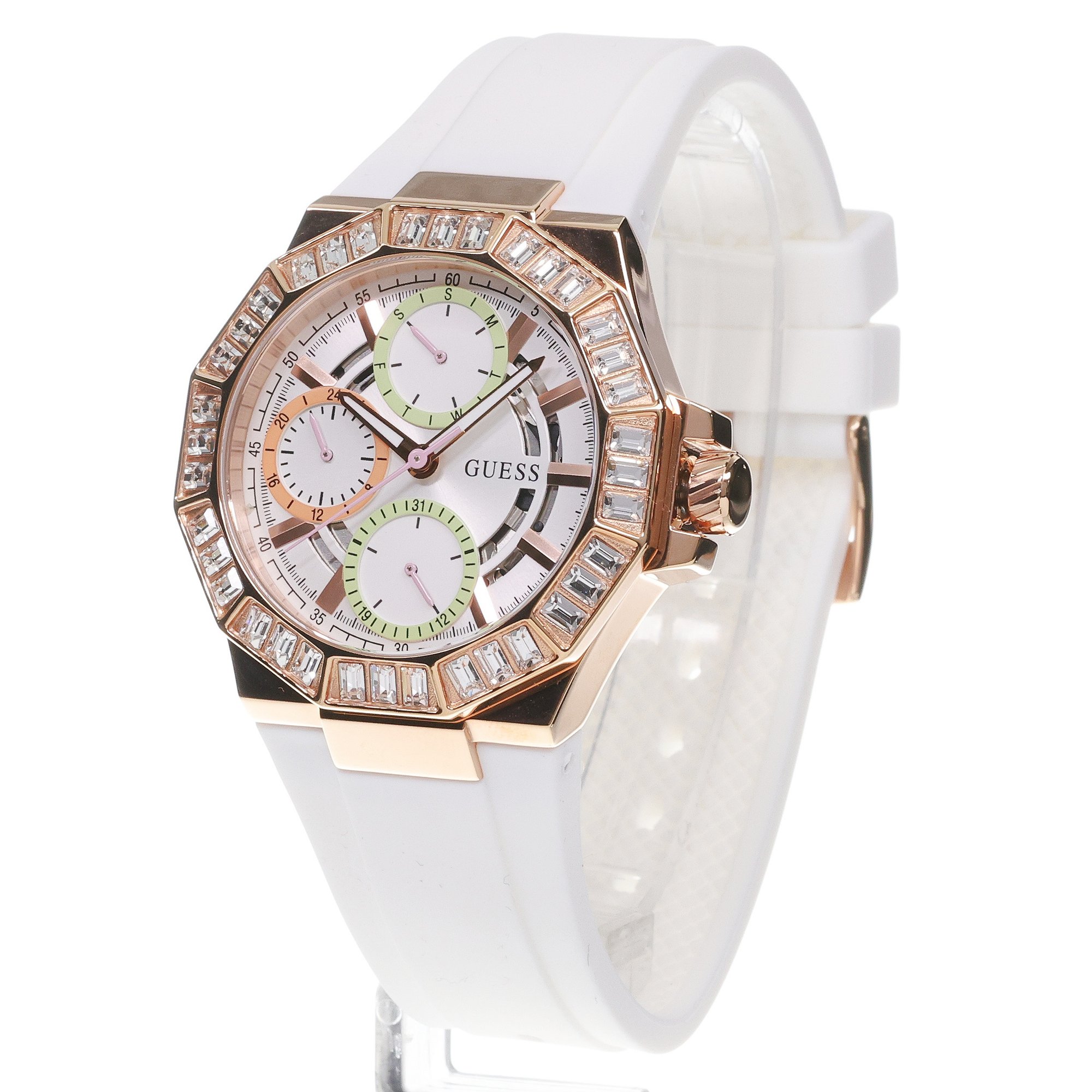 Guess GW0695L3 Selena Damskie fashion-modowy zegarek różowe złoto