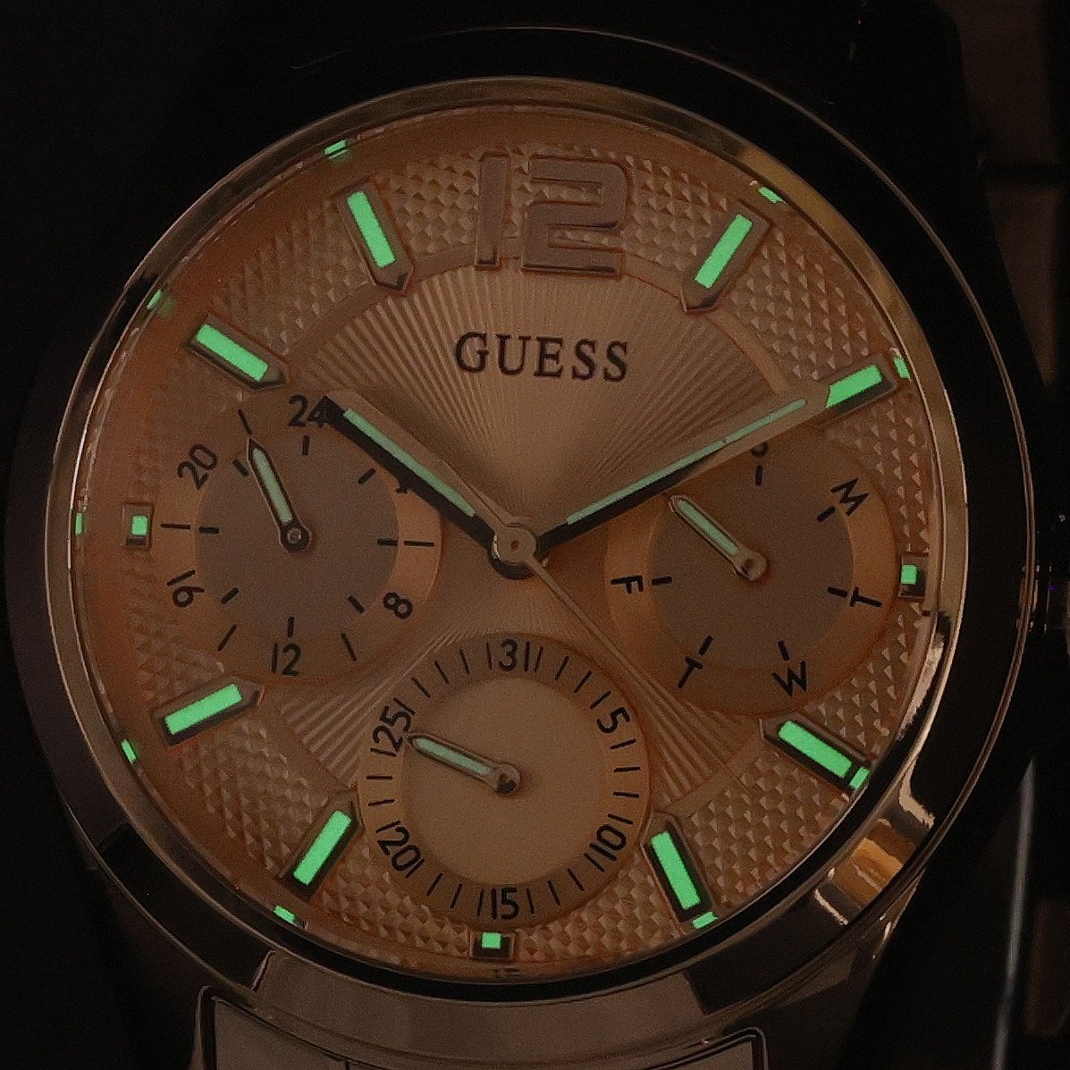 Guess GW0760L3 zegarek damski Damskie różowe złoto