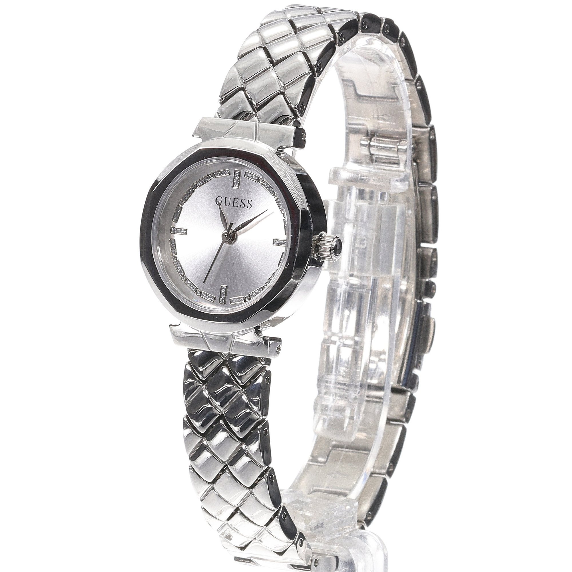 Guess GW0839L4 Mini Rumour Damskie elegancki zegarek srebrny - miniatura 2