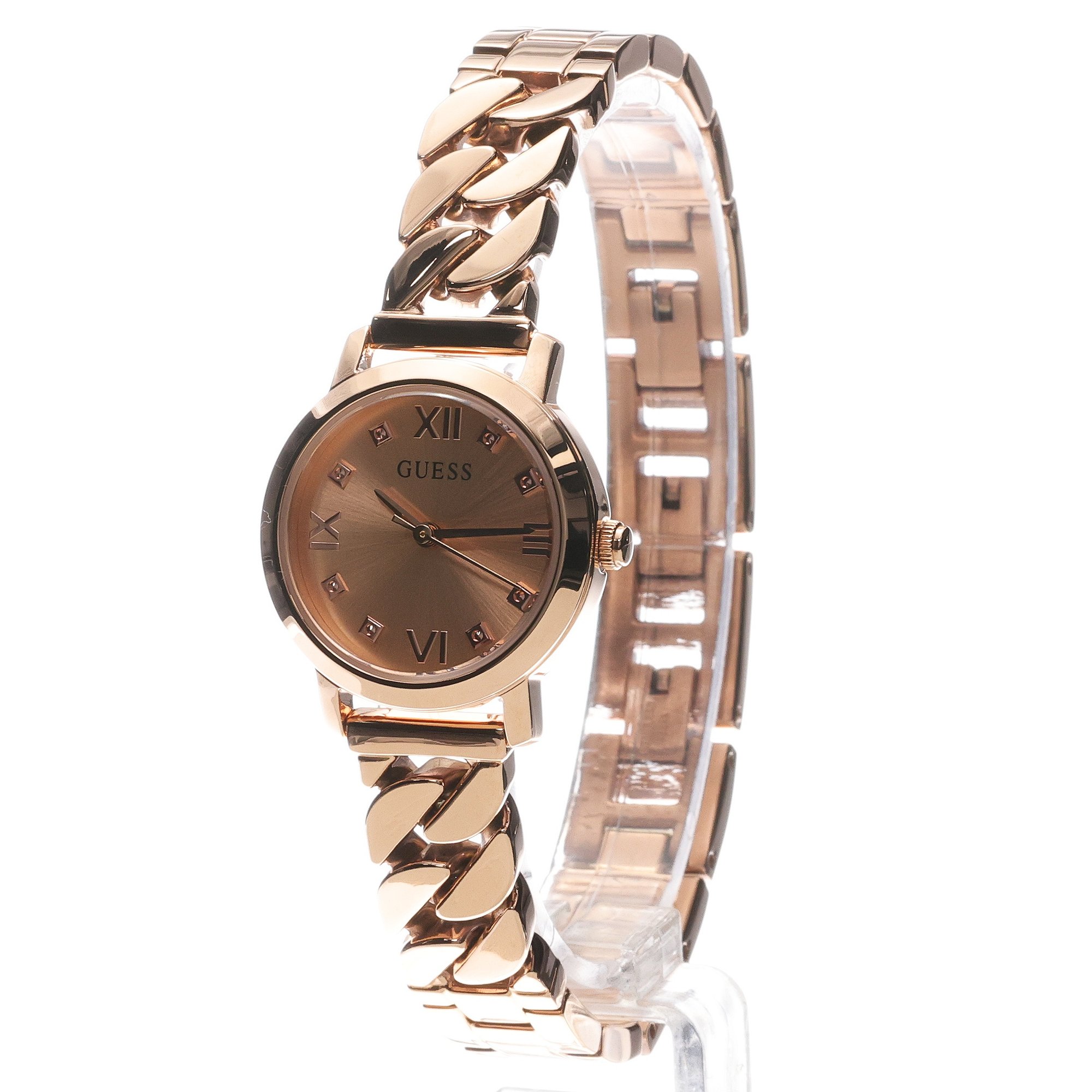 Guess GW0867L3 Chime Bransoleta fashion-modowy zegarek różowe złoto