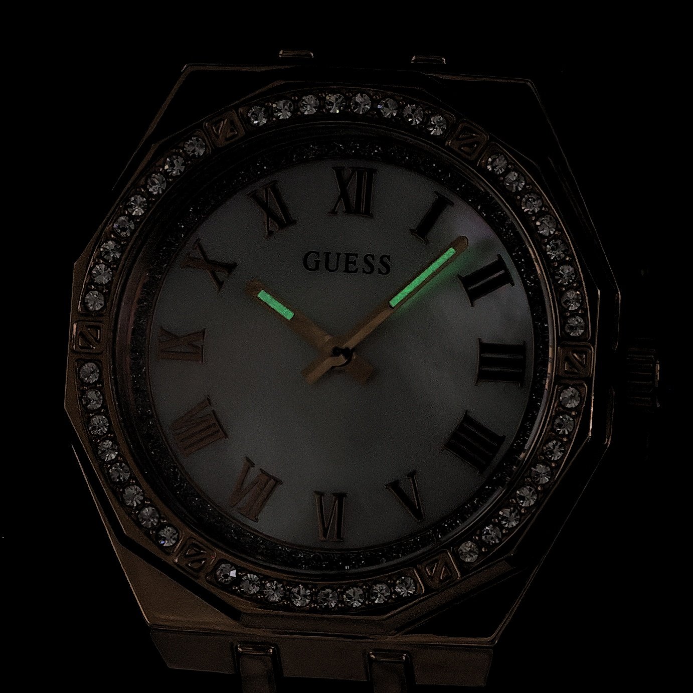 Guess GW0872L3 zegarek różowe złoto fashion-modowy Pasek pasek - miniatura 5