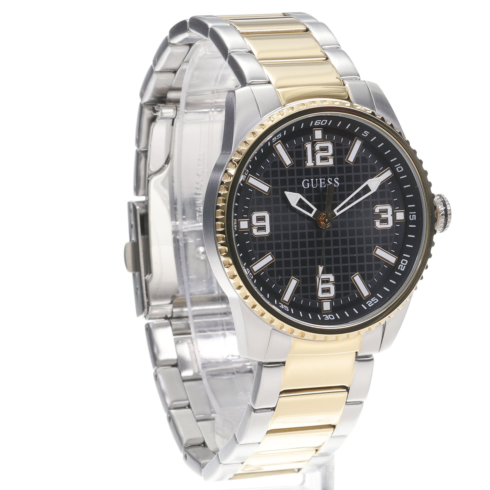 Guess GW0889G2 zegarek srebrny klasyczny Męskie bransoleta