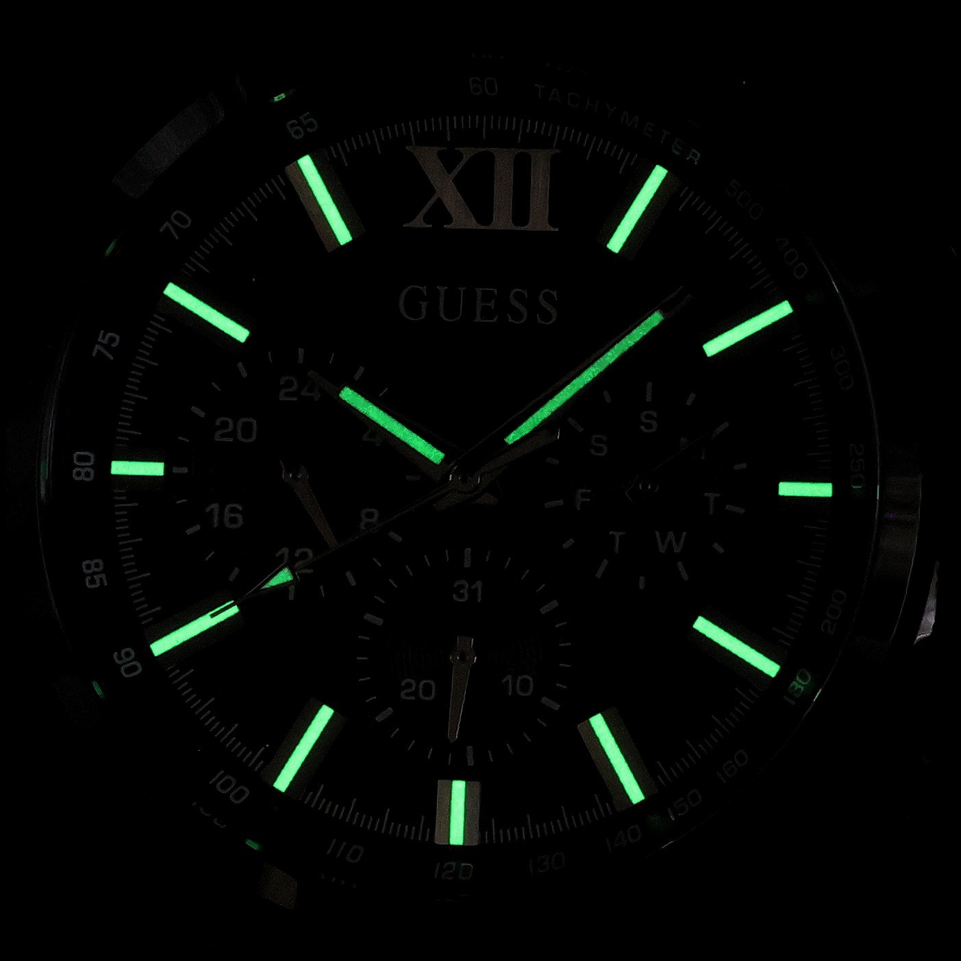 Guess GW0913G3 zegarek czarny fashion-modowy Męskie pasek