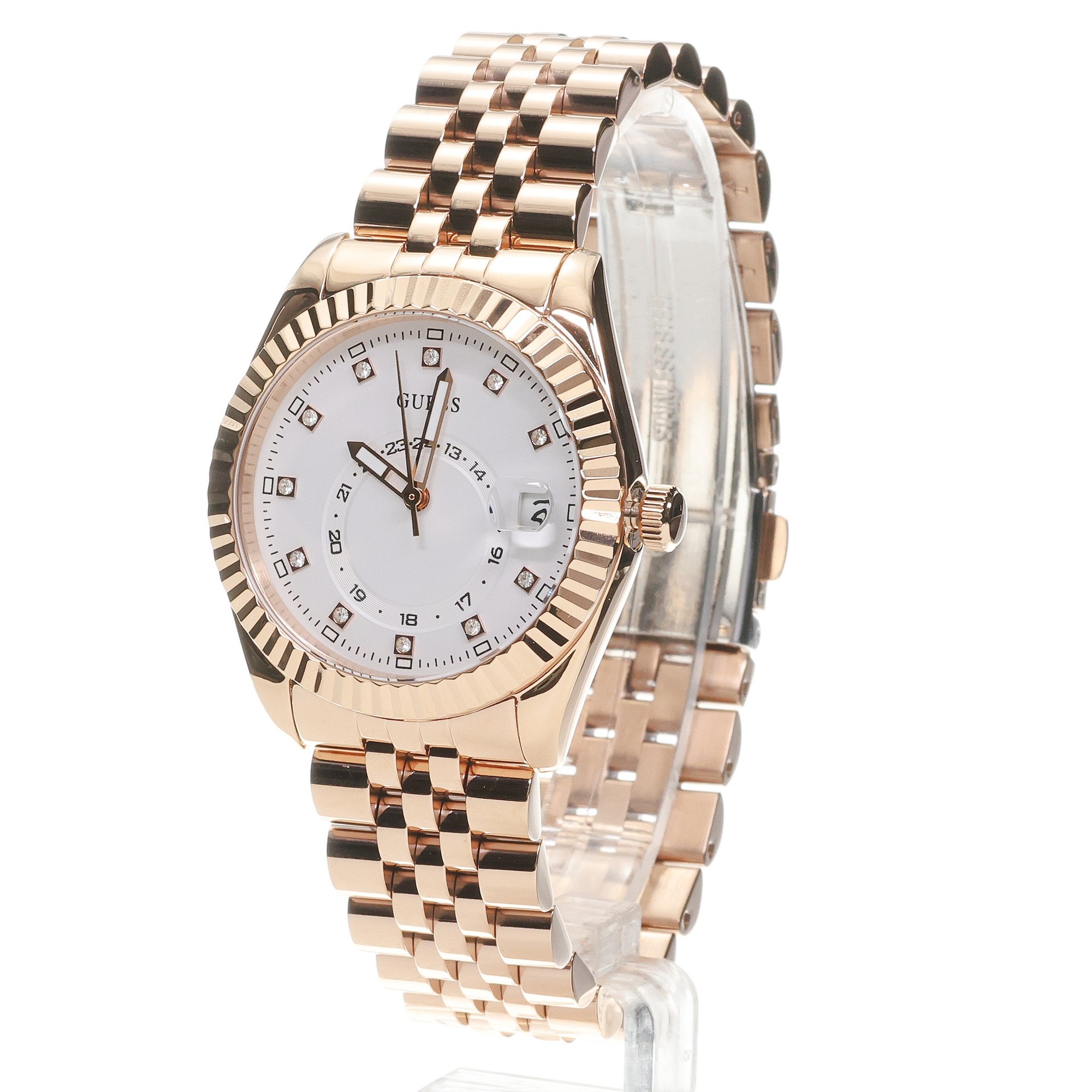 Guess GW0936L4 Jada Damskie biżuteryjny zegarek różowe złoto