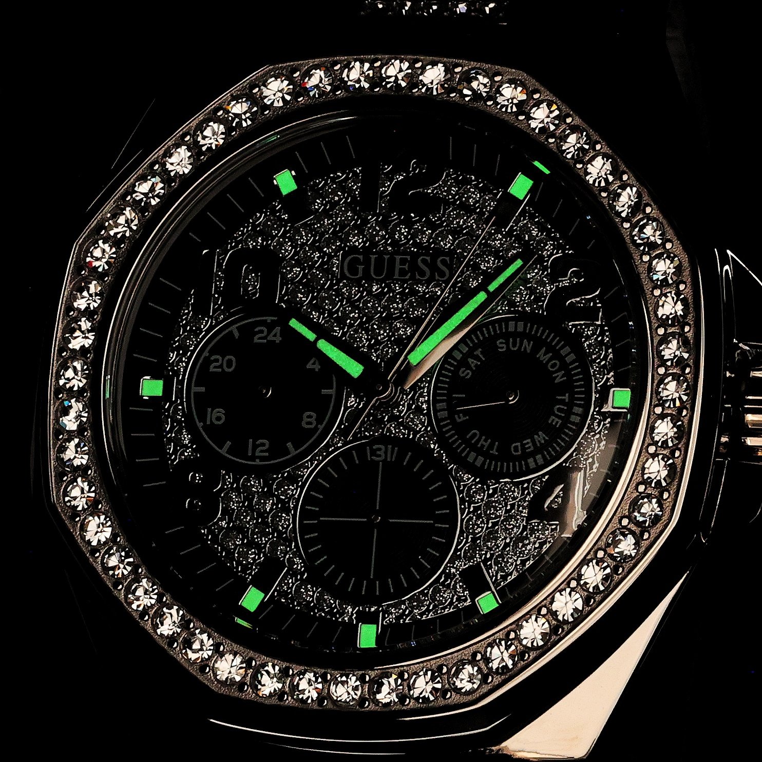 Guess GW1002G1 Empire Męskie fashion-modowy zegarek srebrny - miniatura 5